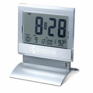Large Display Digital Desk Clock w/Alarm & Thermometer