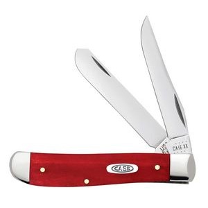 Smooth Red Bone Mini Trapper Pocket Knife