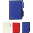 Hard Cover Note Pad w/Pen