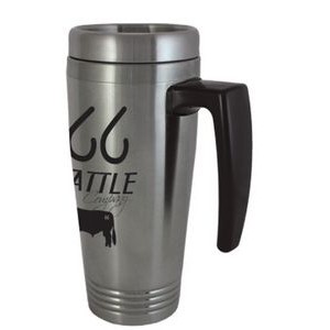 16 Oz. Double Wall Stainless Mug w/Threaded Top