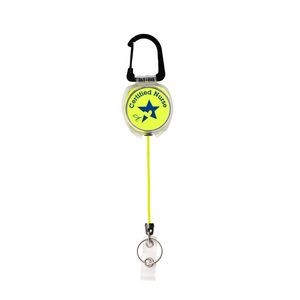 Sidekick Badge/Key Retractor Clear with Yellow Cord