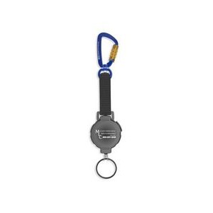 1 Lb. Retractable Tool Tether Carabiner and Split Ring