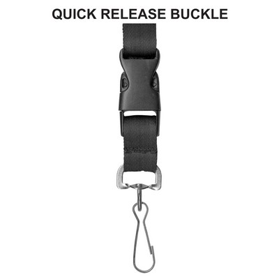 Optional Quick Release Buckle for Value Lanyards