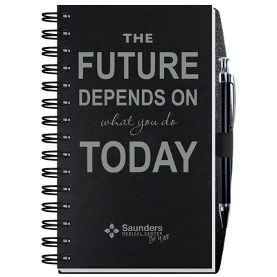 Time Managers Calendar w/Pen Safe Back Cover & Pen (5"x8")