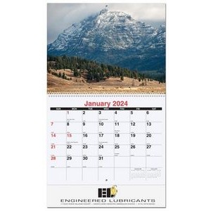 Majestic Outdoors Monthly Wall Calendar w/Coil Bound (10 5/8