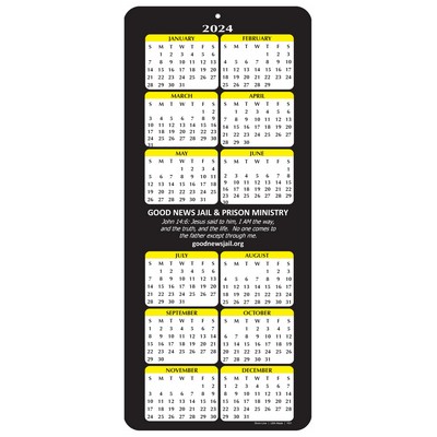 Year At A Glance Calendar Cards (4"x9")