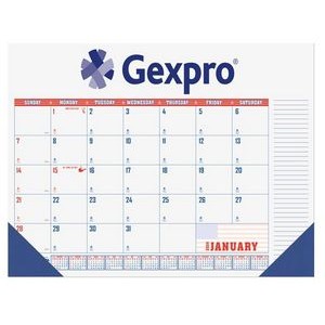 Patriotic Calendar Desk Pad w/One Color Imprint (21¾"x17")
