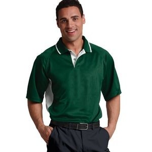 Men's Color Blocked Wicking Polo Shirt