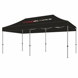 Commercial Steel CL 10x20 Custom Canopy Kit (Full Color Thermal Print, 1 Location)