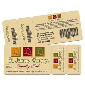 Laminated Membership Card w/2 Key Tags (2-1/8"x3 3/8")