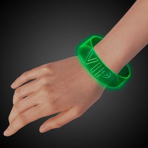 Green Laser Engraved LED Magnetic Bracelet