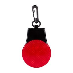 Red Pad Printed Light Up Safety Reflector