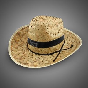 Adult Cowboy Hat w/Silk Screened Black Band