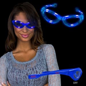 Light Up Blue Flashing Glasses