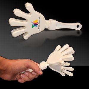 7" Digi-Printed White Hand Clapper
