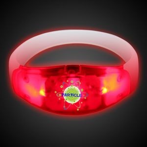 Sound Activated Red LED Stretchy Bangle Bracelet(Digi-Print)