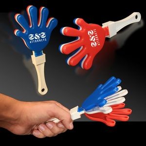 7" Pad Printed Red/White/Blue Hand Clapper