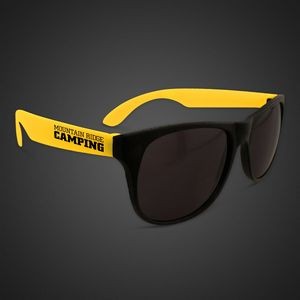 Neon Look Sunglasses w/Yellow Arms