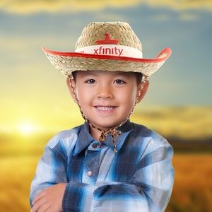 Child's Cowboy Hat w/Silk Screened White Band