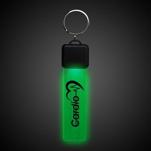 Pad Printed Green LED Key Chain