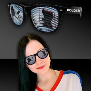 Hockey Billboard Sunglasses w/Pad Printed Arms