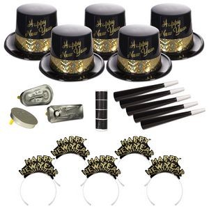 Golden Fantasy New Years Party Kit for 50