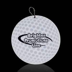 2 1/2" Digi-Printed Golf Ball Plastic Medallion