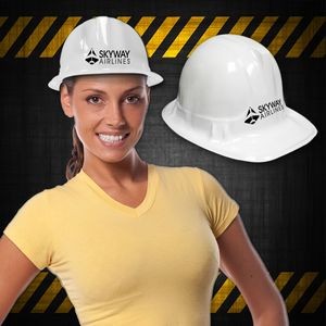 White Plastic Novelty Construction Hat