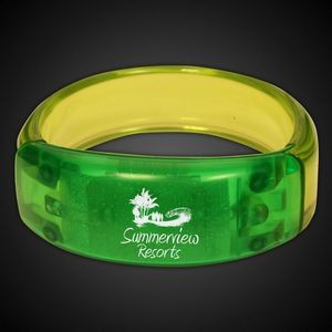 8" Green Light Up Bangle Bracelets