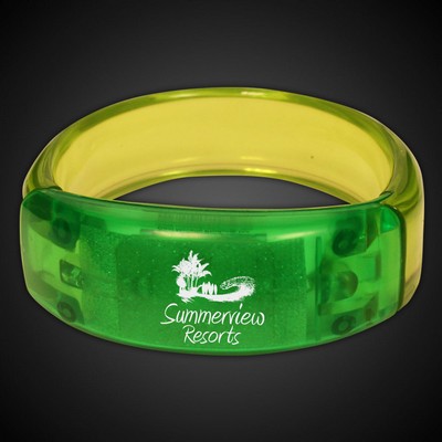 8" Green Light Up Bangle Bracelet