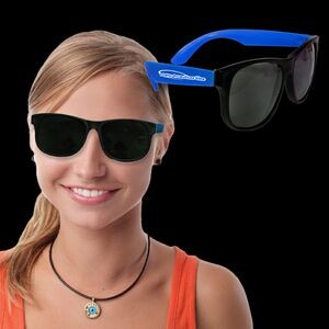 Neon Sunglasses w/Blue Arms