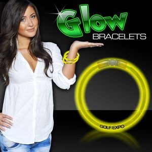Yellow Superior 8" Glow Bracelets(Pad Print)