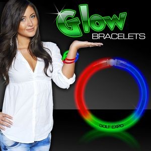 8" Superior Red/Green/Blue Glow Bracelet(Hot Stamp)