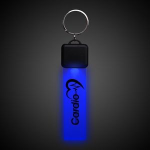 Pad Printed Blue LED Key Chain