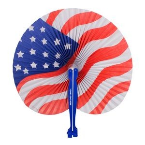 Patriotic Folding Fan(Imprintable)