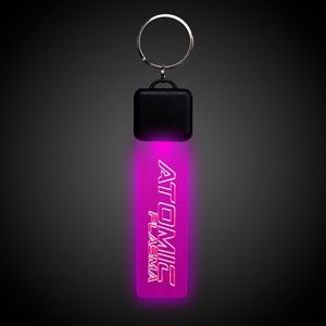 Laser Engraved Pink LED Key Chain