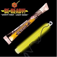 6" Yellow "Be Ready" Safety Light Stick