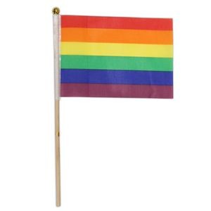 Blank Rainbow Cloth Flag