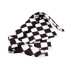 20" Blank Checkered Flag Bandanas (12 Pack)