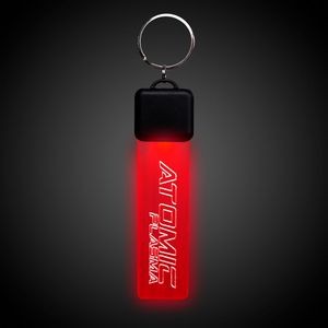Laser Engraved Red LED Key Chain