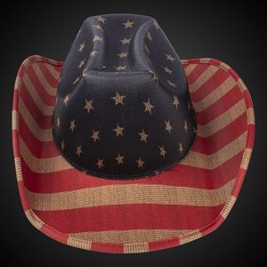 Vintage Patriotic Cowboy Hat(Blank)