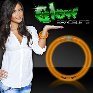 8" Superior Orange Glow Bracelet(Hot Stamp)