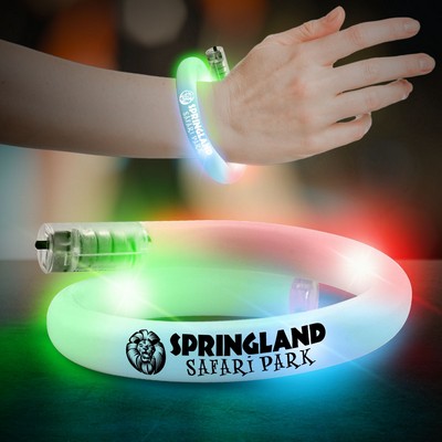 11" Flashing LED Coil Tube Bracelet