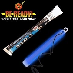 6" Blue "Be Ready" Safety Light Stick