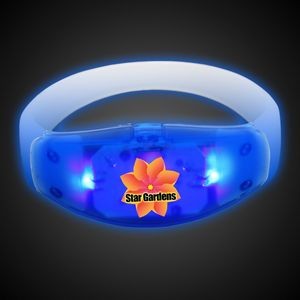 Sound Activated Blue LED Stretchy Bangle Bracelet(Digi-Print)