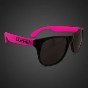 Neon Look Sunglasses w/Pink Arms