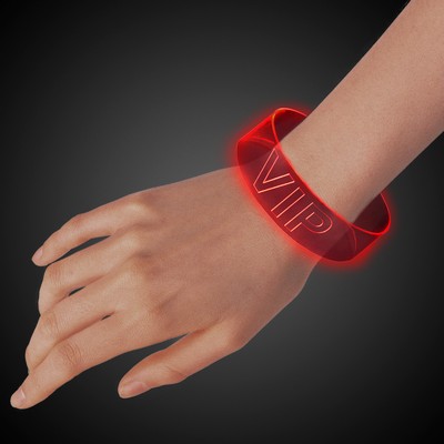 Red Laser Engraved LED Magnetic Bracelet