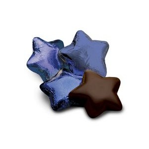 Dark Chocolate Stars in Blue Foil
