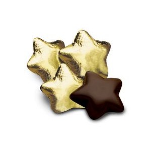 Dark Chocolate Stars in Gold Foil