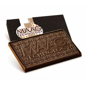 Midsize Chocolate Bar in Gift Box w/Custom Imprinted Band (4"x6")